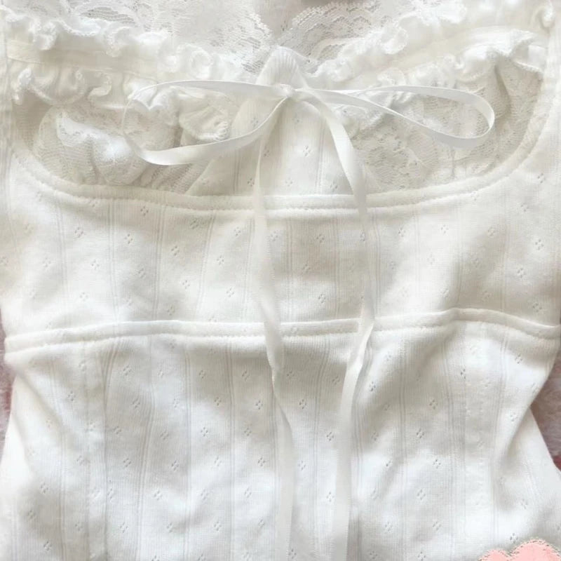 Kawaii Lace Bow T-Shirt