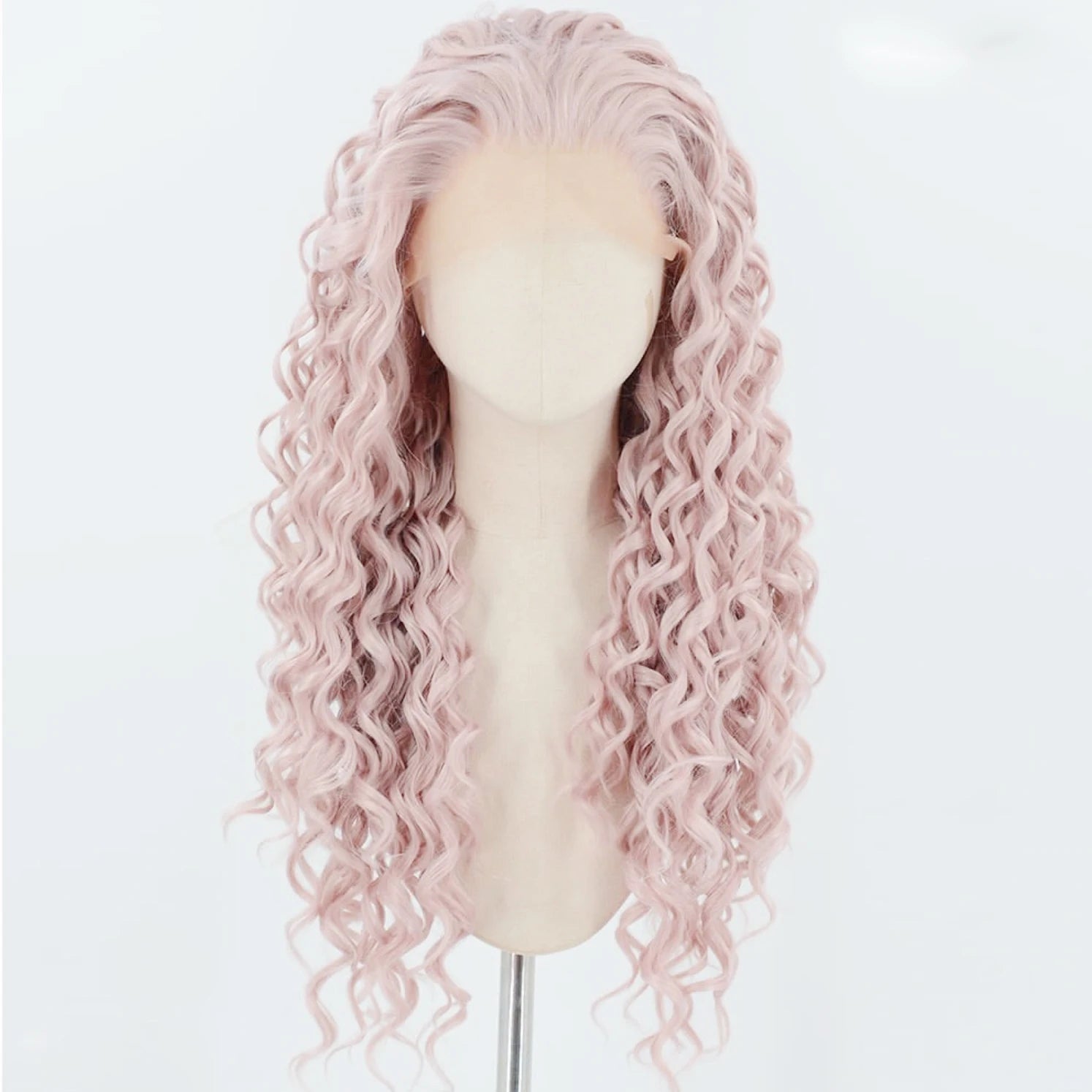 Light Pink Body Wave Lace Front Wig