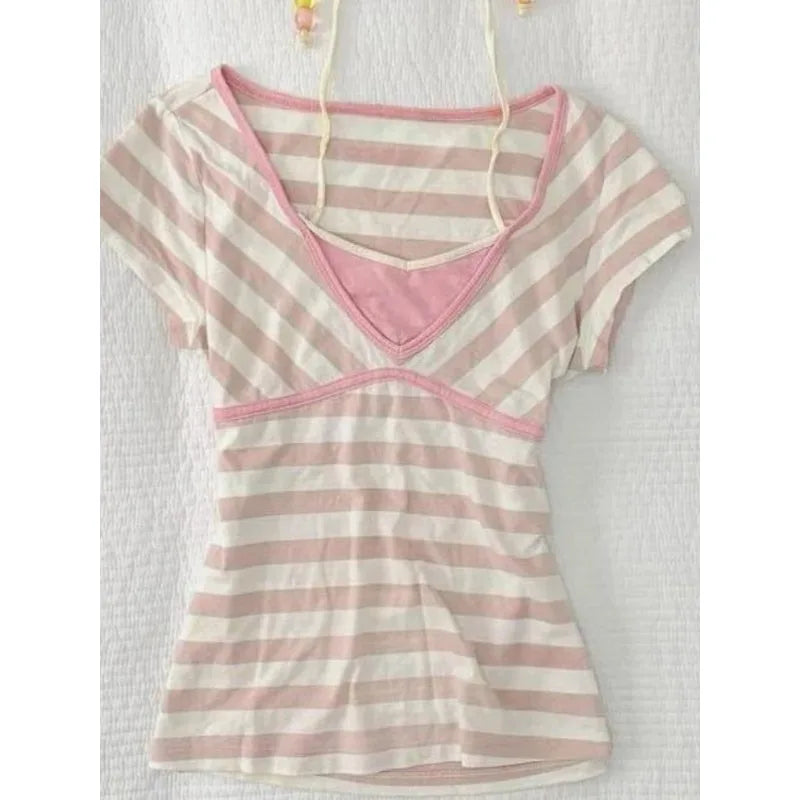 Striped Soft Girl Tee