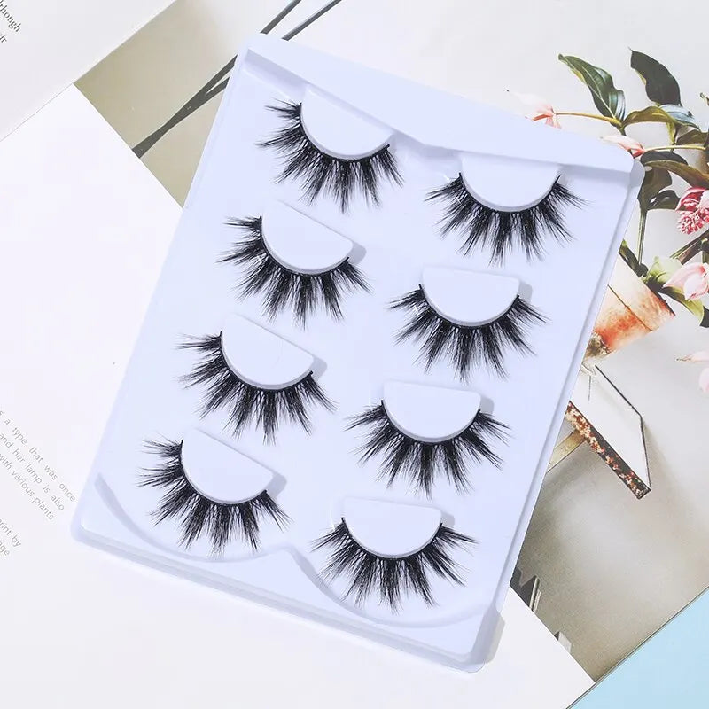 4 Pairs Thick Comic Strip Lashes