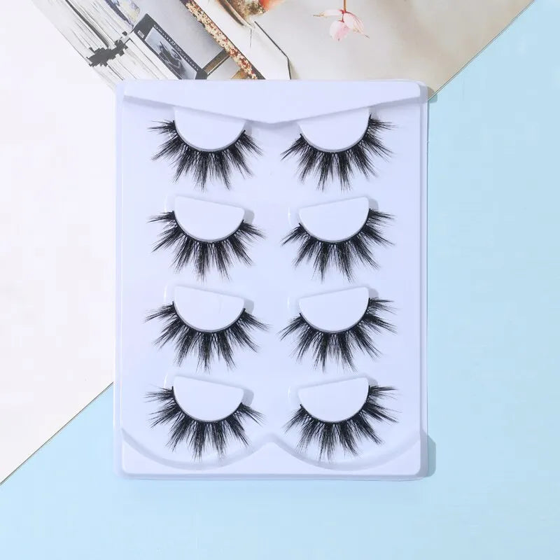 4 Pairs Thick Comic Strip Lashes