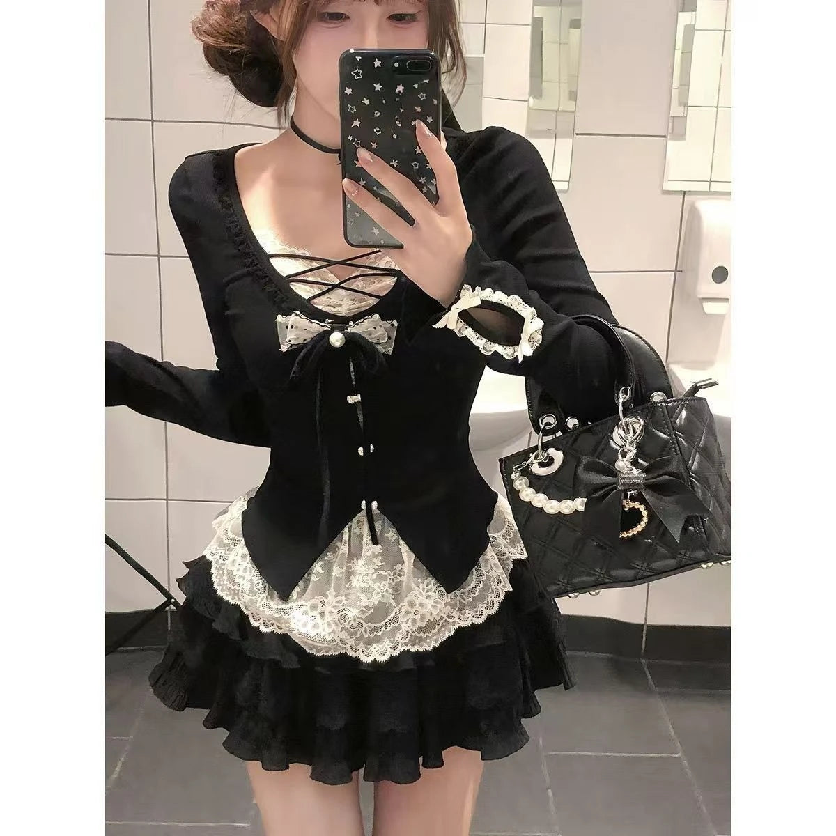 Sweet Lolita 3-Piece Cardigan, Corset & Skirt Set