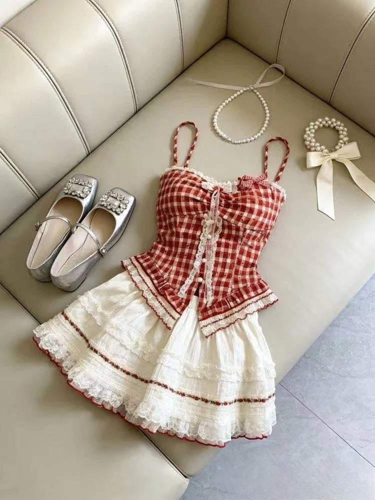 French Princess Ruffle Mini Dress