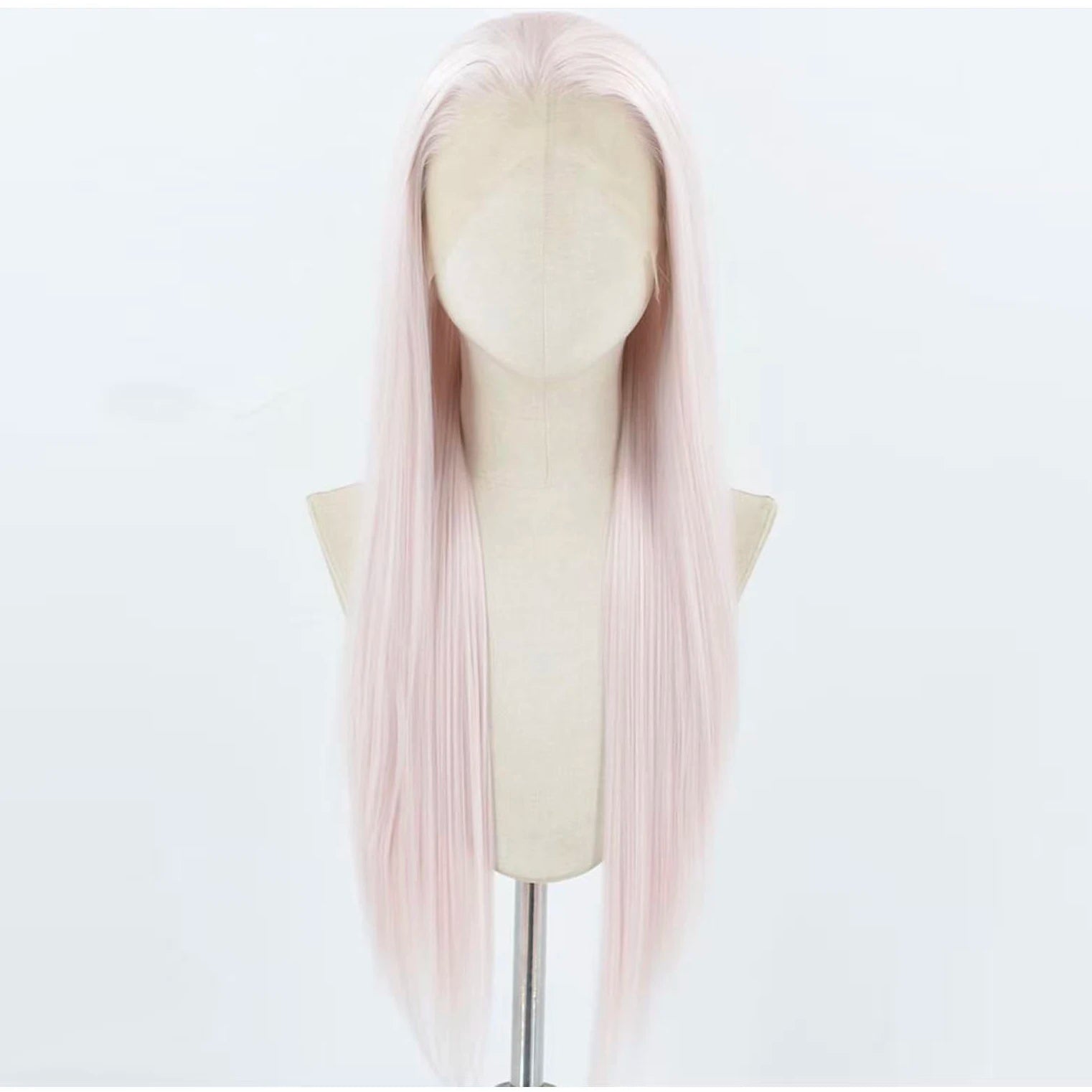 Light Pink Body Wave Lace Front Wig