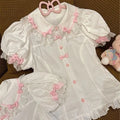 Japanese Lolita Lace Bow Blouse