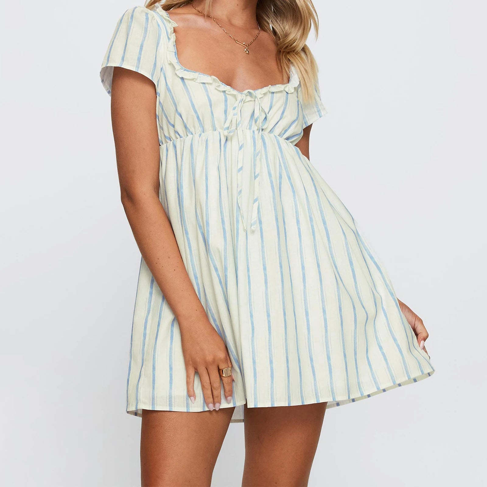 Vintage Babydoll Ruffle Dress
