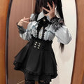 Jirai Kei JK Uniform Blouse & Skirt Set