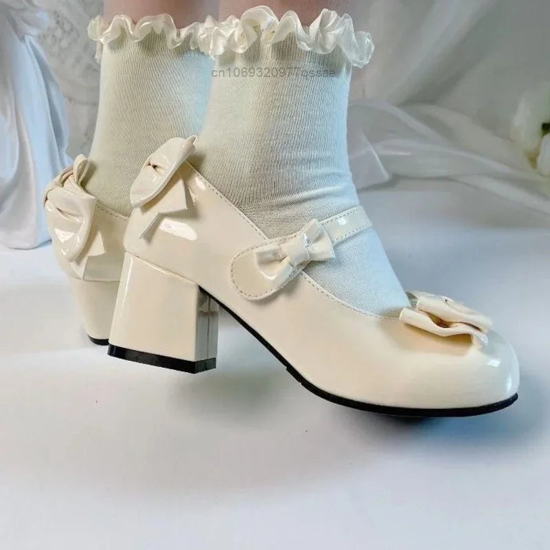 Bow Kiss Mary Janes
