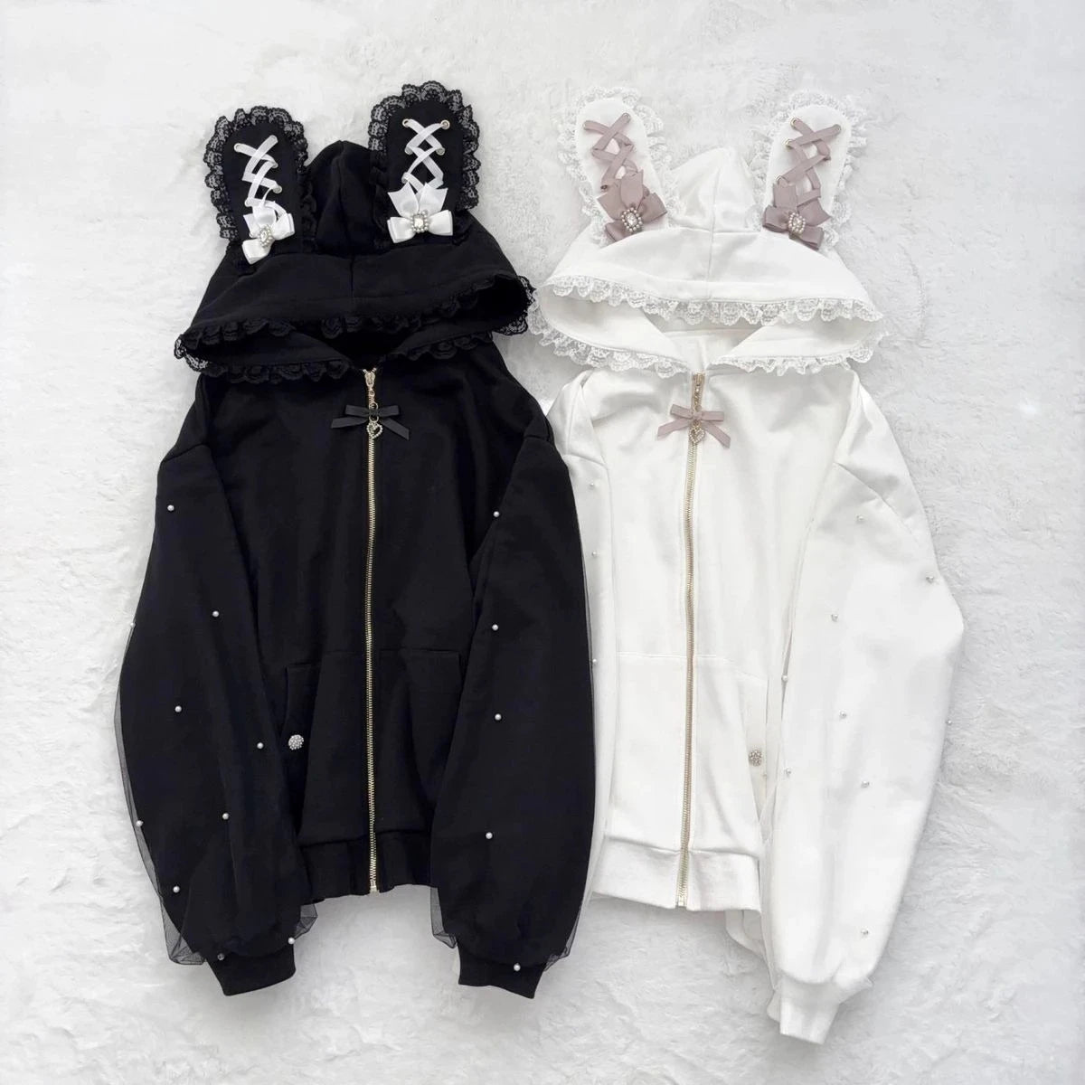 Harajuku Gothic Zip-Up Hooded Jacket