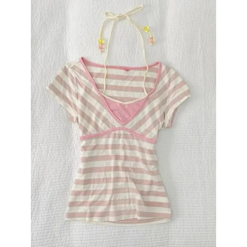 Striped Soft Girl Tee