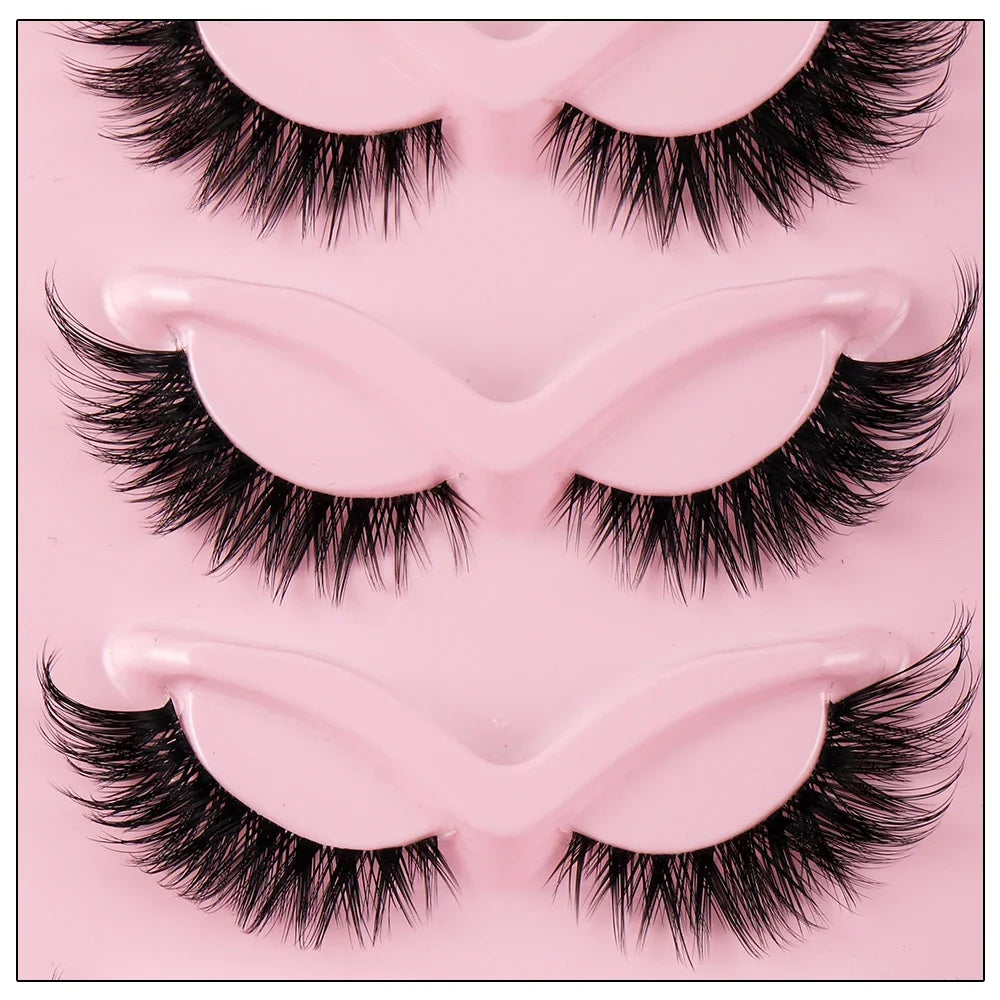 5 Pairs Cat Eye Faux Mink Strip Lashes