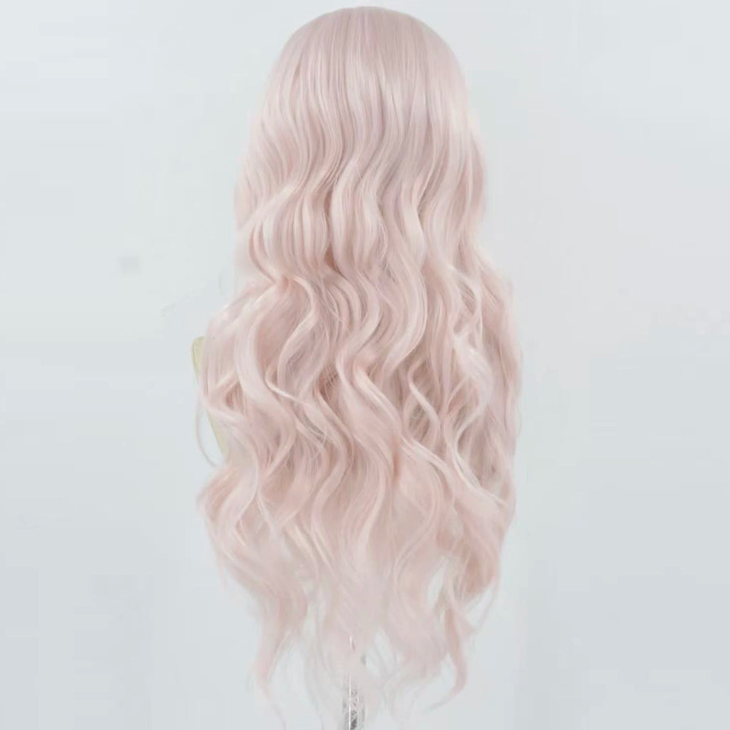 Light Pink Body Wave Lace Front Wig