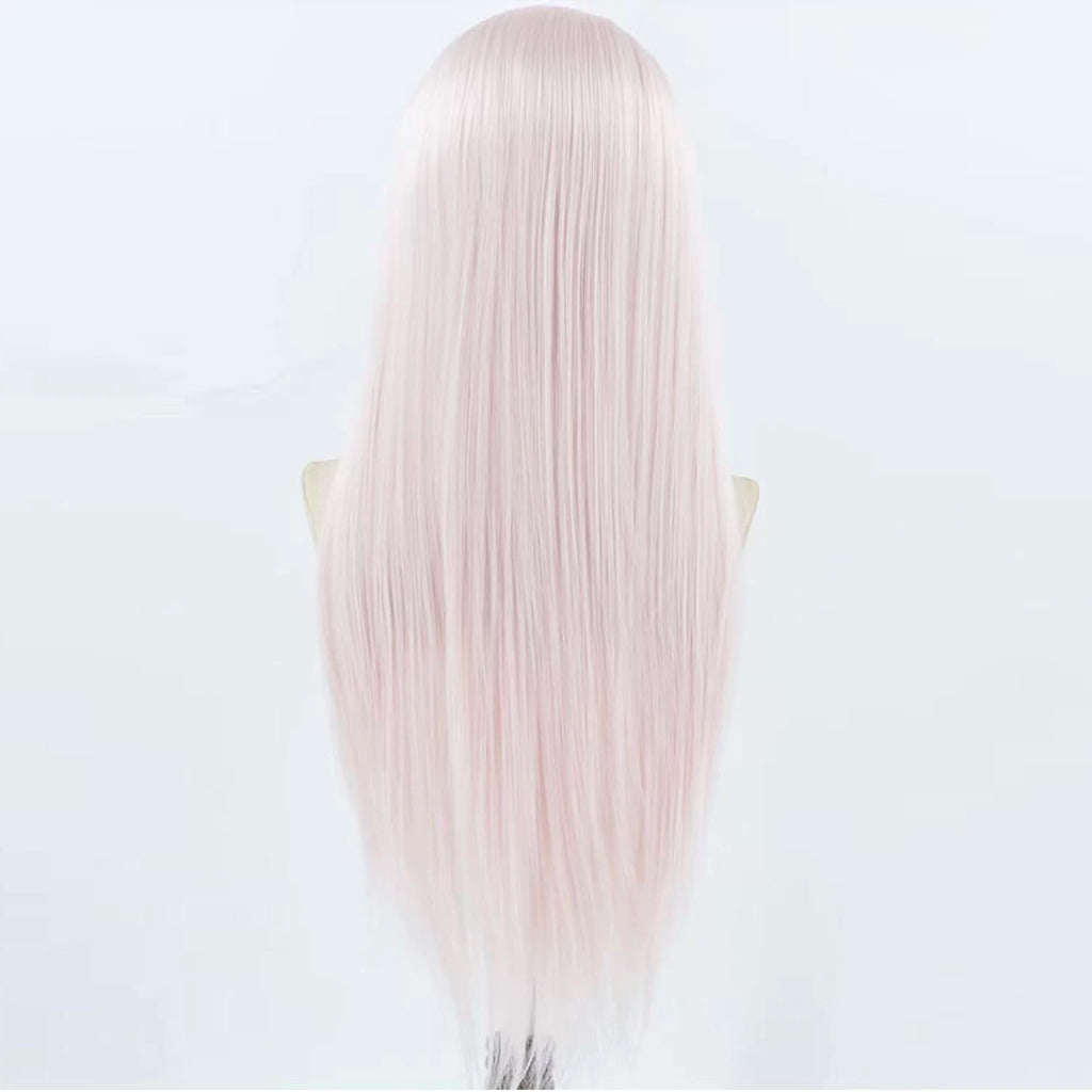 Light Pink Body Wave Lace Front Wig