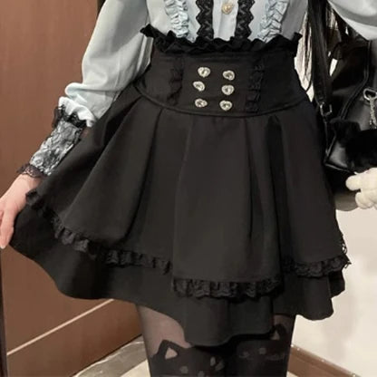 Jirai Kei JK Uniform Blouse & Skirt Set