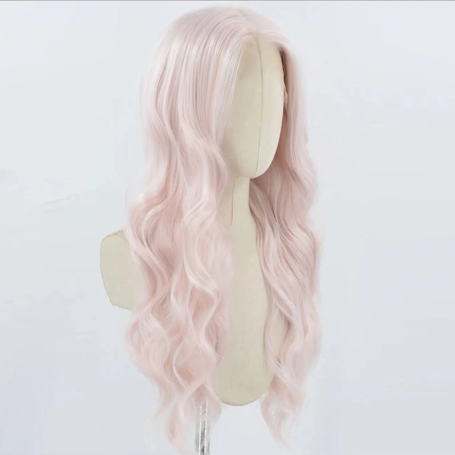 Light Pink Body Wave Lace Front Wig