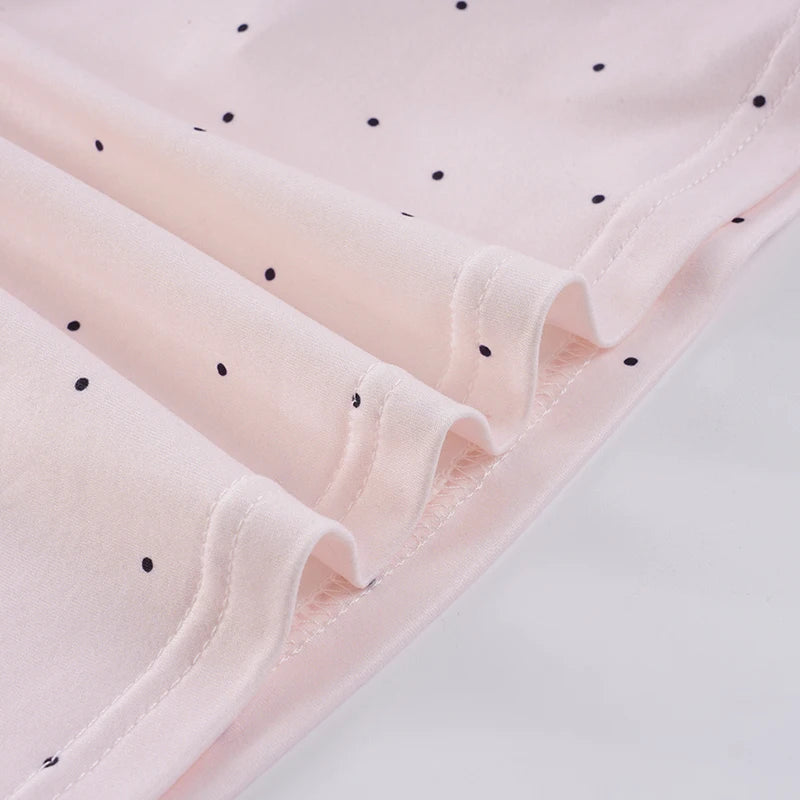 Sweet Polka Dot Lace V-Neck Top