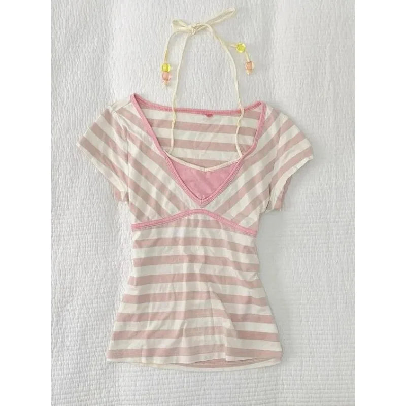 Striped Soft Girl Tee
